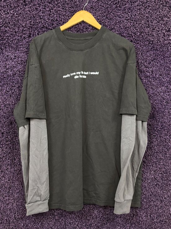 SYD Other - Syd Die For This Album Lyric Soul Pop Layered Long Sleeve XL